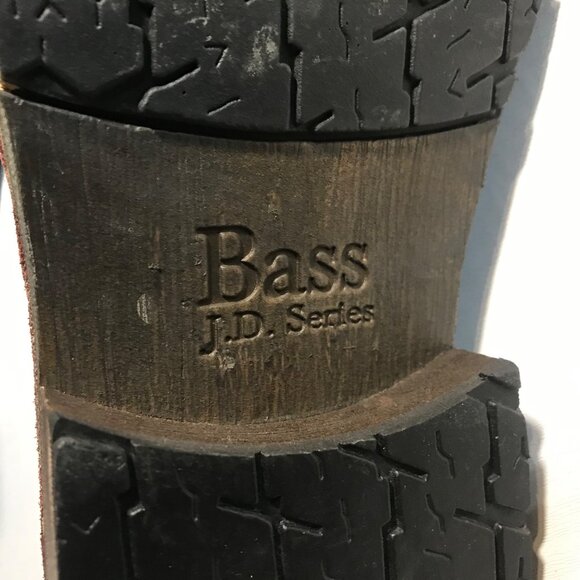 Bass Dress Shoes Fairmount  JD Series Mens Leather Burgandy Brown Size 9D Brazil - Picture 10 of 11